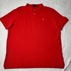 Polo Ralph Lauren Classic Fit Polo Shirt Red XL Short Sleeve Cotton Mens